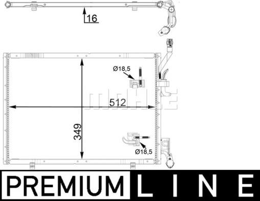 MAHLE AC 31 000P - Condensateur, climatisation droxauto.com