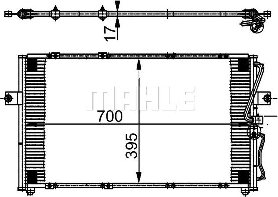 MAHLE AC 379 000S - Condensateur, climatisation droxauto.com