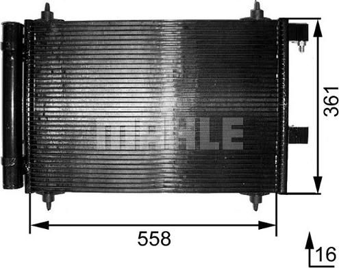 MAHLE AC 291 000S - Condensateur, climatisation droxauto.com