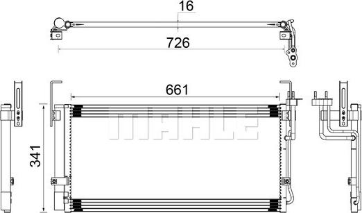 MAHLE AC 263 000S - Condensateur, climatisation droxauto.com