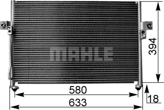 MAHLE AC 262 000S - Condensateur, climatisation droxauto.com