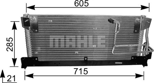MAHLE AC 214 000S - Condensateur, climatisation droxauto.com