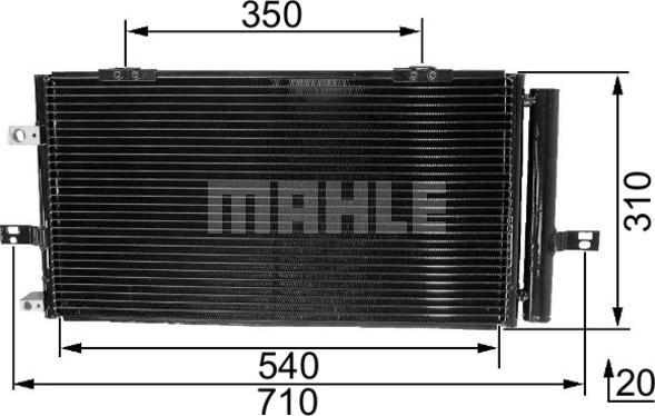 MAHLE AC 230 000S - Condensateur, climatisation droxauto.com