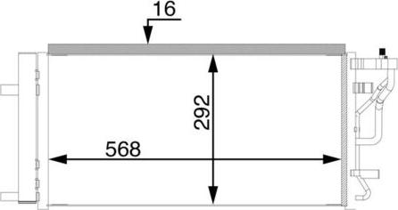MAHLE AC 71 000S - Condensateur, climatisation droxauto.com