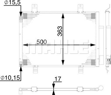MAHLE AC 77 000S - Condensateur, climatisation droxauto.com