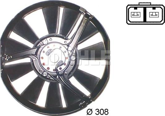 MAHLE ACF 2 000S - Ventilateur, condenseur de climatisation droxauto.com