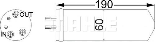 MAHLE AD 66 000S - Filtre déshydratant, climatisation droxauto.com