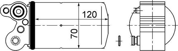 MAHLE AD 101 000S - Filtre déshydratant, climatisation droxauto.com