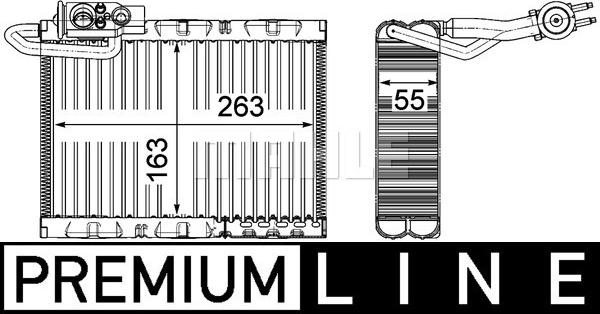 MAHLE AE 126 000P - Évaporateur climatisation droxauto.com