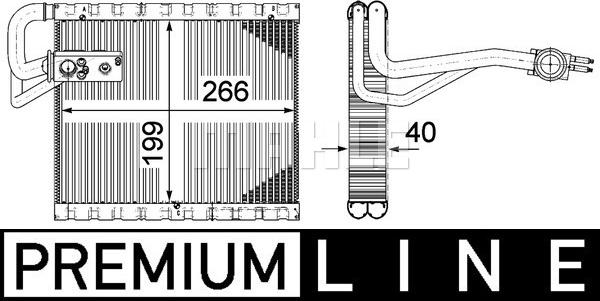 MAHLE AE 123 000P - Évaporateur climatisation droxauto.com