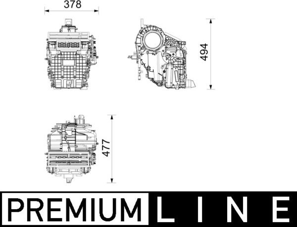 MAHLE AE 263 000P - Évaporateur climatisation droxauto.com
