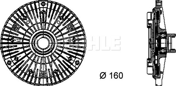 MAHLE CFC 57 000P - Embrayage, ventilateur de radiateur droxauto.com