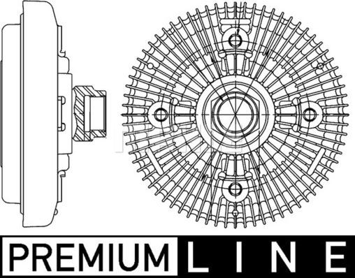 MAHLE CFC 206 000P - Embrayage, ventilateur de radiateur droxauto.com