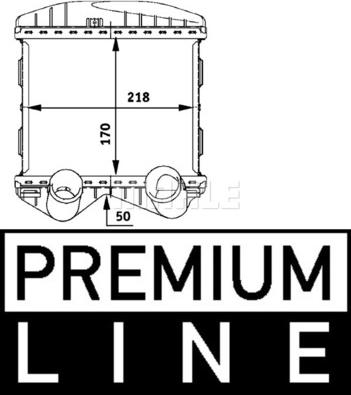 MAHLE CI 46 000P - Intercooler, échangeur droxauto.com