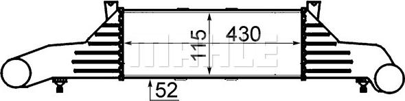 MAHLE CI 47 000S - Intercooler, échangeur droxauto.com