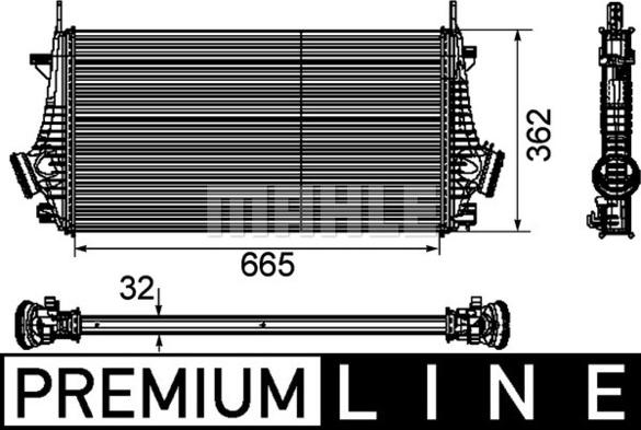MAHLE CI 191 000P - Intercooler, échangeur droxauto.com