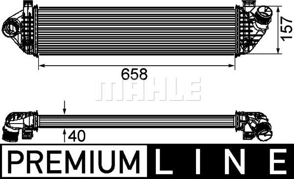 MAHLE CI 198 000P - Intercooler, échangeur droxauto.com