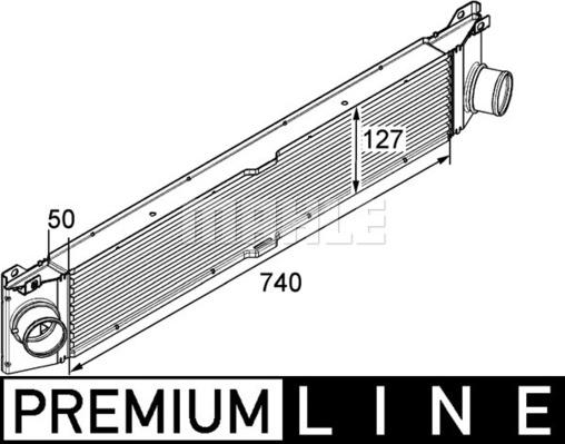 MAHLE CI 157 000P - Intercooler, échangeur droxauto.com