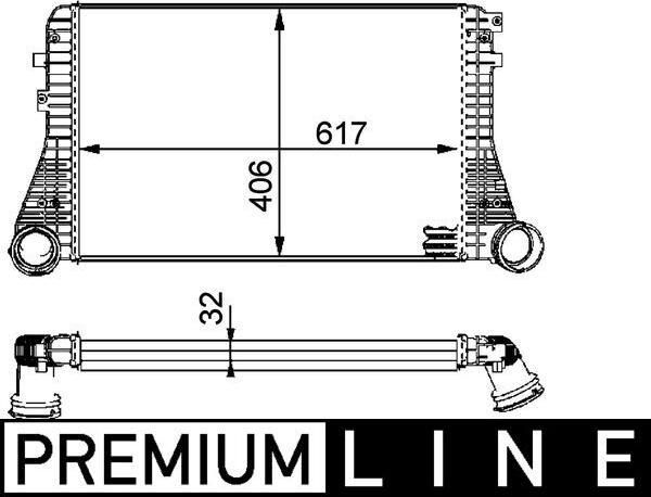 MAHLE CI 83 001P - Intercooler, échangeur droxauto.com