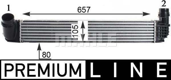 MAHLE CI 314 000P - Intercooler, échangeur droxauto.com