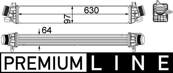 MAHLE CI 259 000P - Intercooler, échangeur droxauto.com