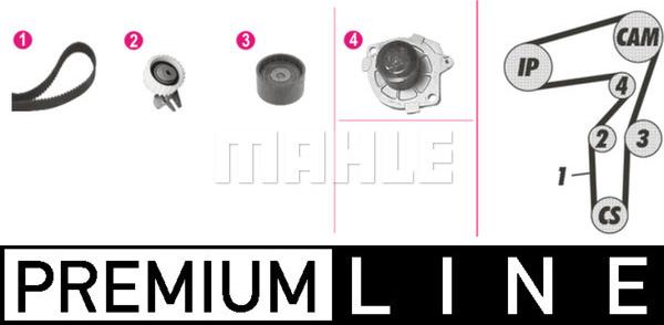 MAHLE CPK 99 000P - Pompe à eau + kit de courroie de distribution droxauto.com