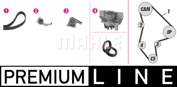 MAHLE CPK 41 000P - Pompe à eau + kit de courroie de distribution droxauto.com