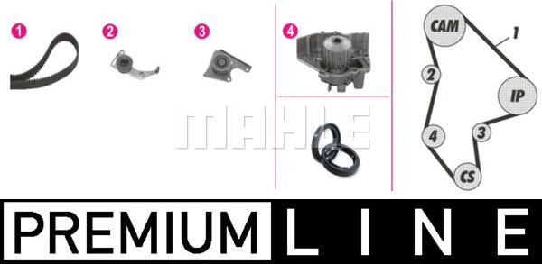 MAHLE CPK 42 000P - Pompe à eau + kit de courroie de distribution droxauto.com