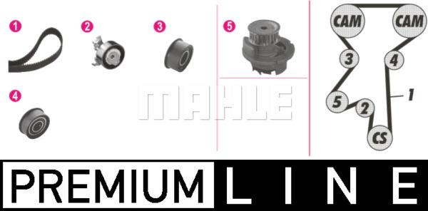 MAHLE CPK 62 000P - Pompe à eau + kit de courroie de distribution droxauto.com