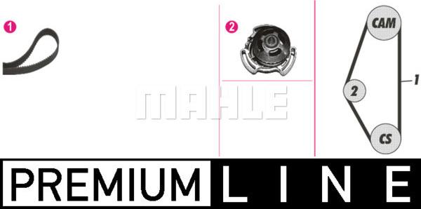 MAHLE CPK 14 000P - Pompe à eau + kit de courroie de distribution droxauto.com