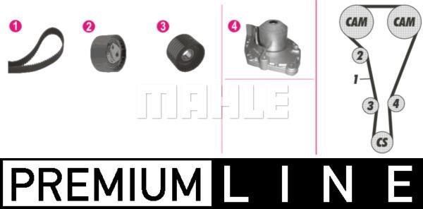 MAHLE CPK 103 000P - Pompe à eau + kit de courroie de distribution droxauto.com