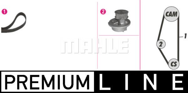 MAHLE CPK 124 000P - Pompe à eau + kit de courroie de distribution droxauto.com