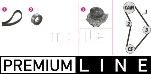 MAHLE CPK 126 000P - Pompe à eau + kit de courroie de distribution droxauto.com