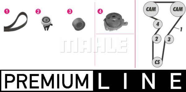 MAHLE CPK 35 000P - Pompe à eau + kit de courroie de distribution droxauto.com