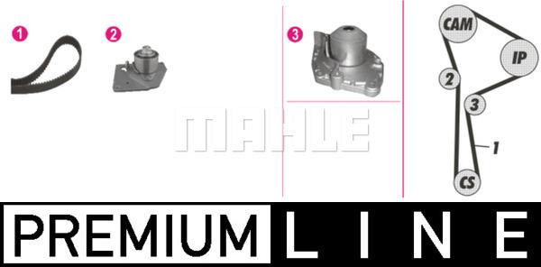 MAHLE CPK 24 000P - Pompe à eau + kit de courroie de distribution droxauto.com