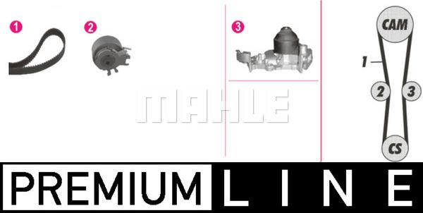 MAHLE CPK 27 000P - Pompe à eau + kit de courroie de distribution droxauto.com