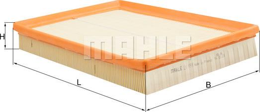 MAHLE LX 999 - Filtre à air droxauto.com