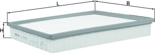 MAHLE LX 935/2 - Filtre à air droxauto.com