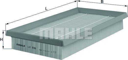 MAHLE LX 936 - Filtre à air droxauto.com