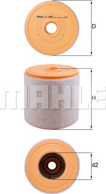 MAHLE LX 4959 - Filtre à air droxauto.com