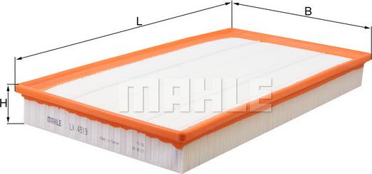 MAHLE LX 4919 - Filtre à air droxauto.com