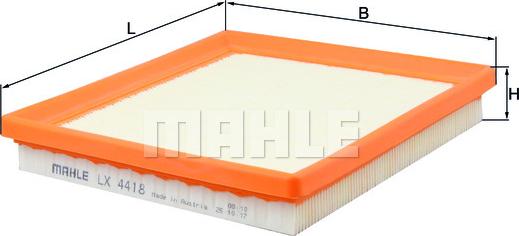 MAHLE LX 4418 - Filtre à air droxauto.com