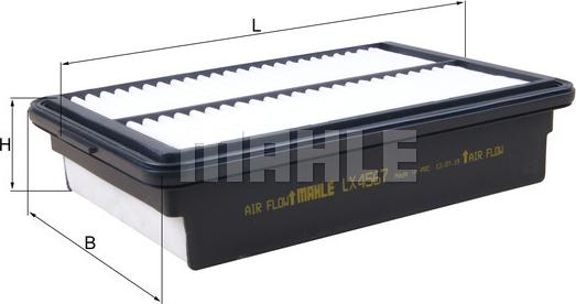 MAHLE LX 4567 - Filtre à air droxauto.com