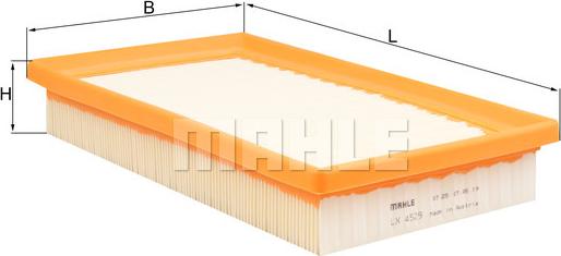 MAHLE LX 4529 - Filtre à air droxauto.com