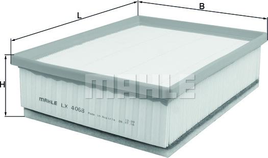 MAHLE LX 4068 - Filtre à air droxauto.com