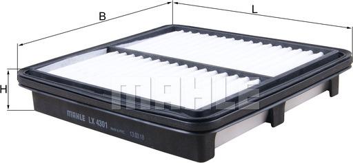 MAHLE LX 4301 - Filtre à air droxauto.com