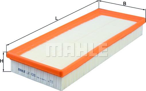 MAHLE LX 4205 - Filtre à air droxauto.com