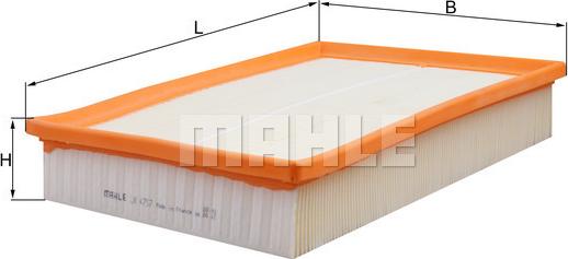 MAHLE LX 4757 - Filtre à air droxauto.com