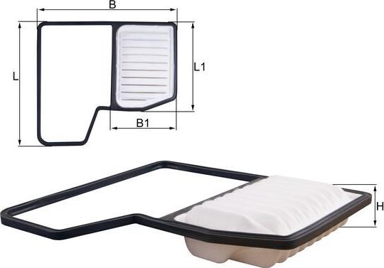 MAHLE LX 5859 - Filtre à air droxauto.com