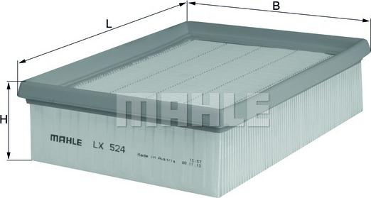 MAHLE LX 524 - Filtre à air droxauto.com
